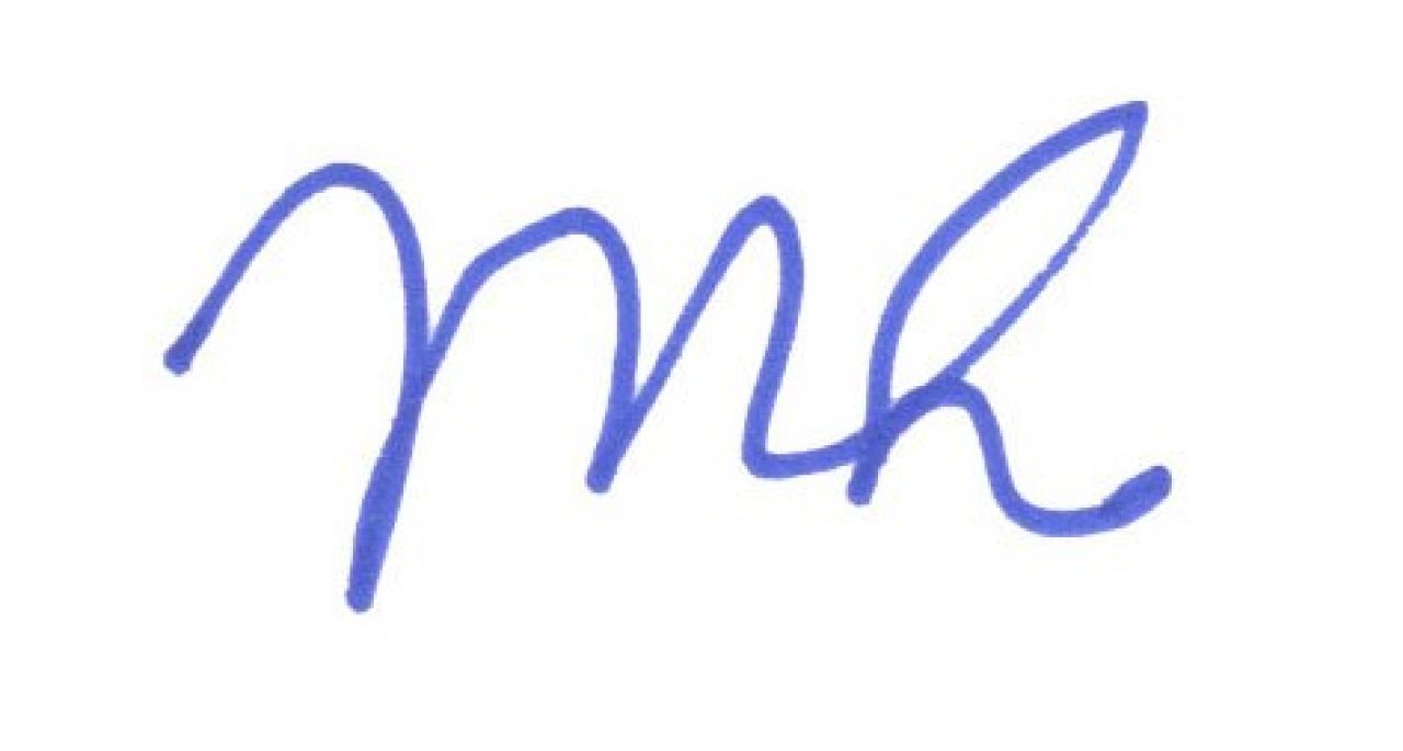 Marie Hardin signature