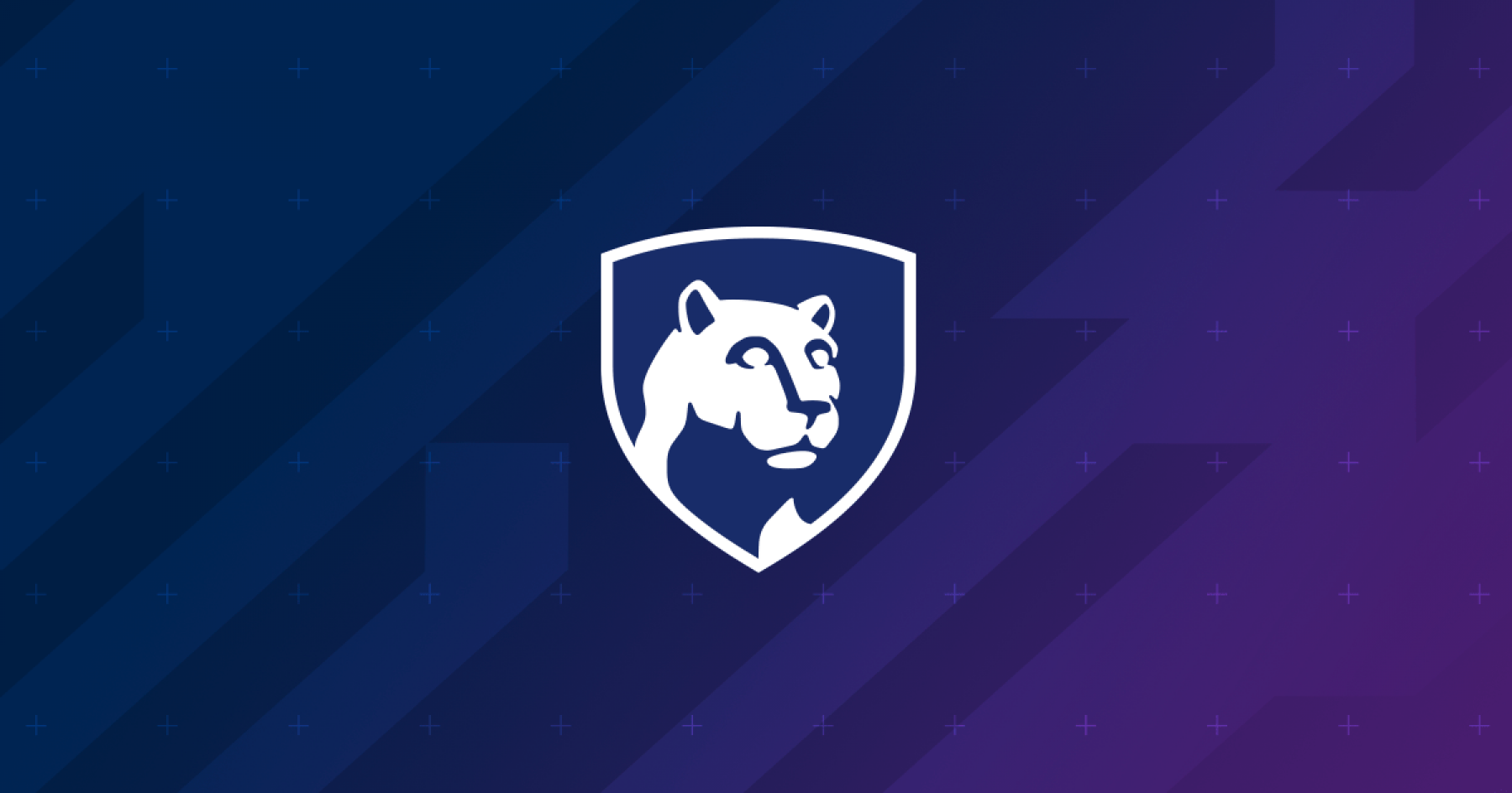 Penn State logo on blue background