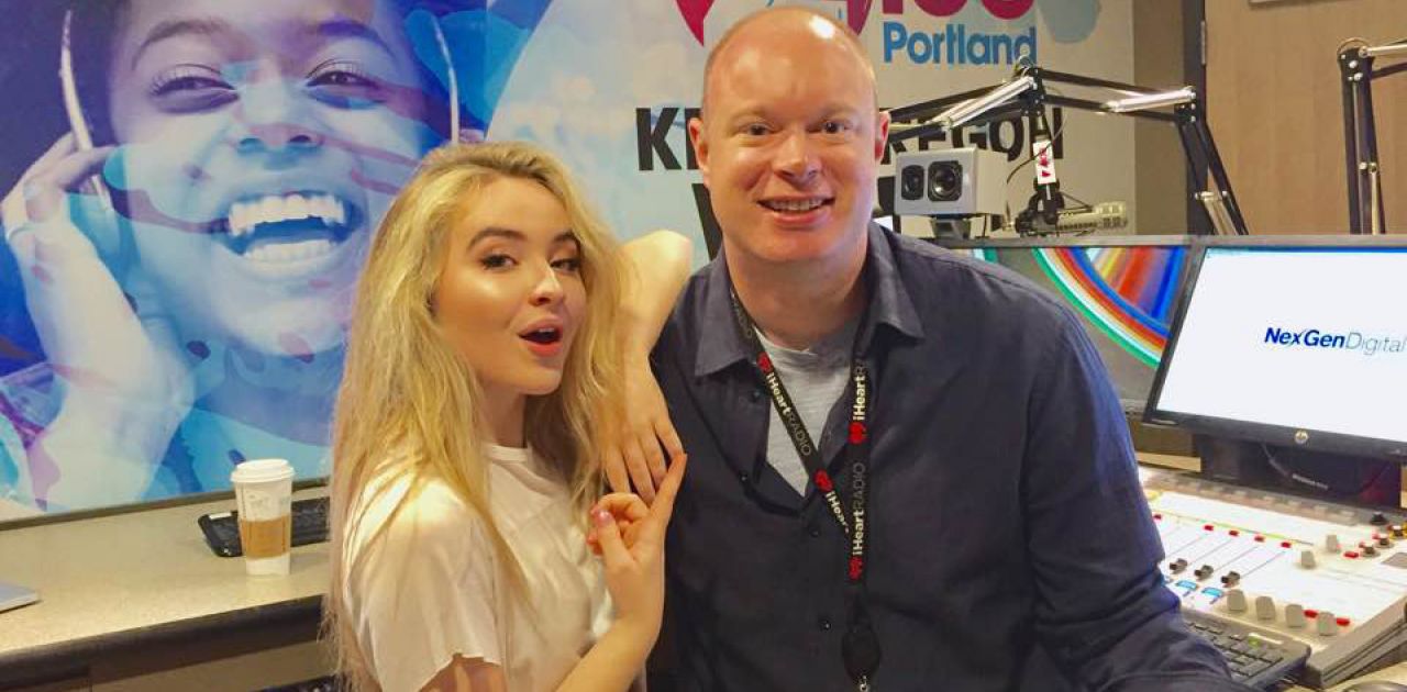 Todd Zarnitz with singer Sabrina Carpenter.