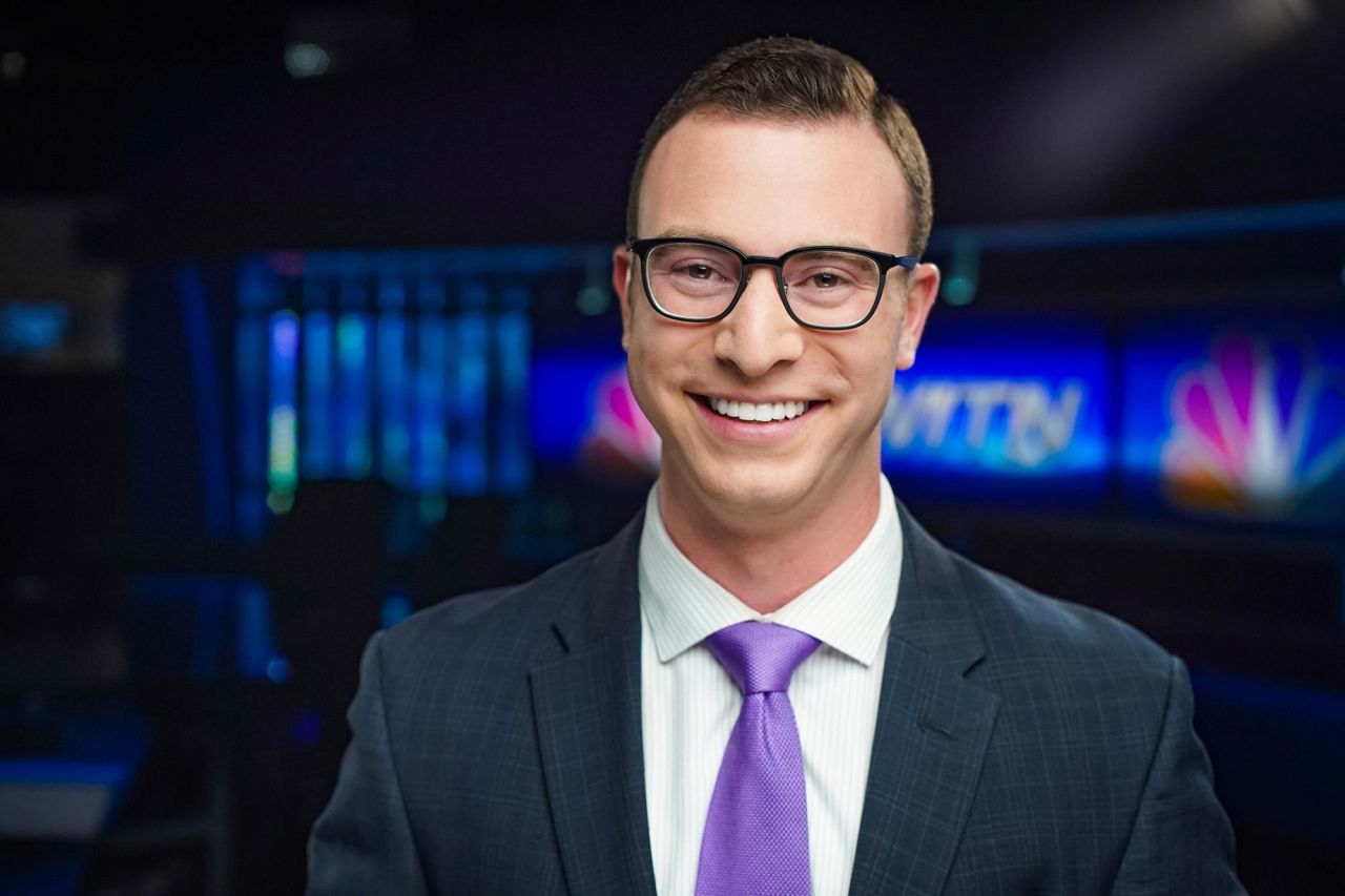 Tyler Feldman portrait in TV studio