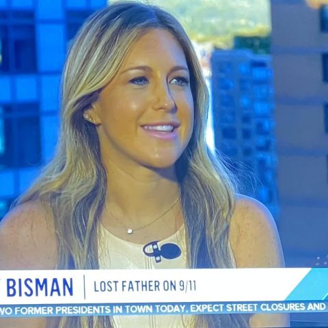 Ashley Bisman during a TV appearance